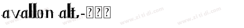 avallon alt字体转换